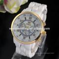 Western Wrist Watches 2015 Fashion White Ceramic Watch